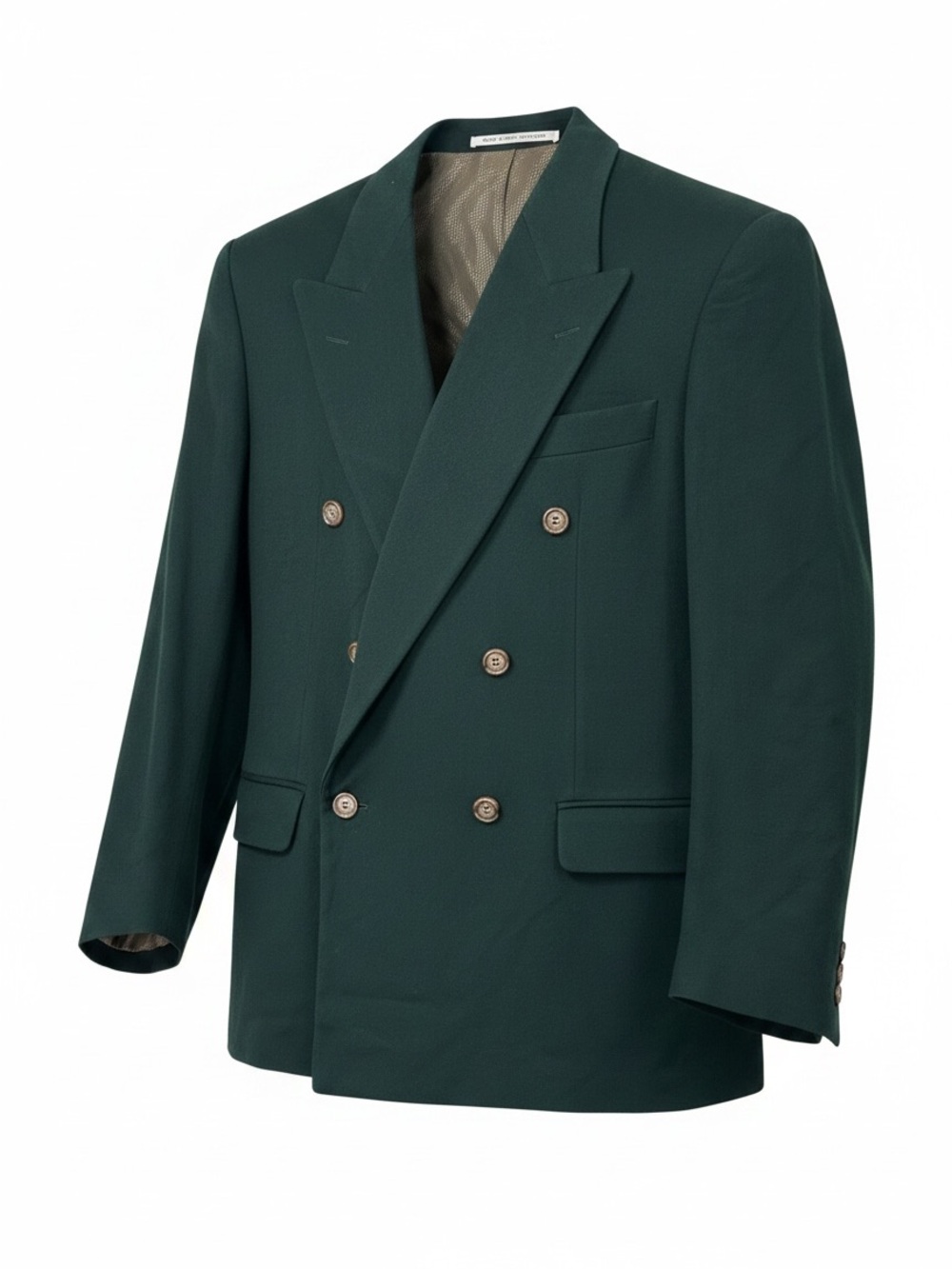 Vintage Hugo Boss x Loro Piana Virgin Wool Blazer Jacket Size 38S in Green